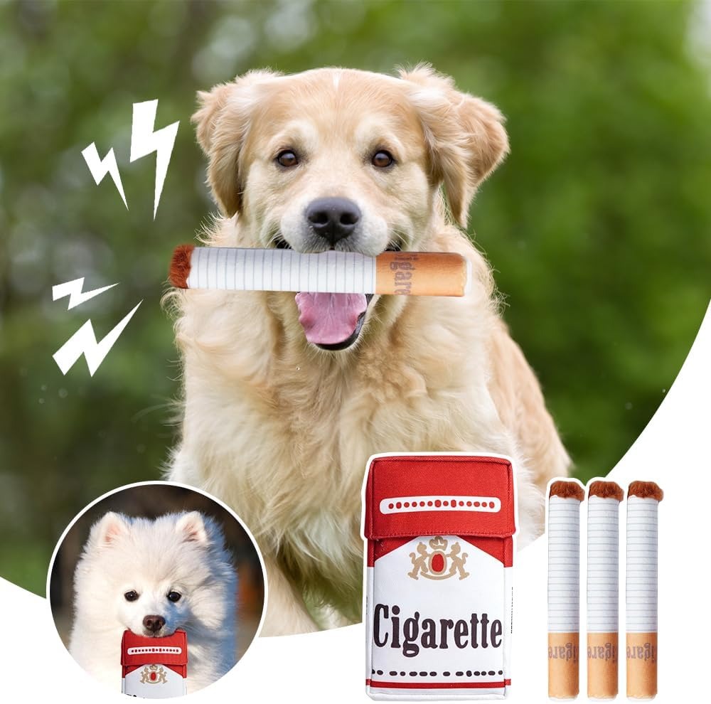 Cigarette-Shaped Dog Toy